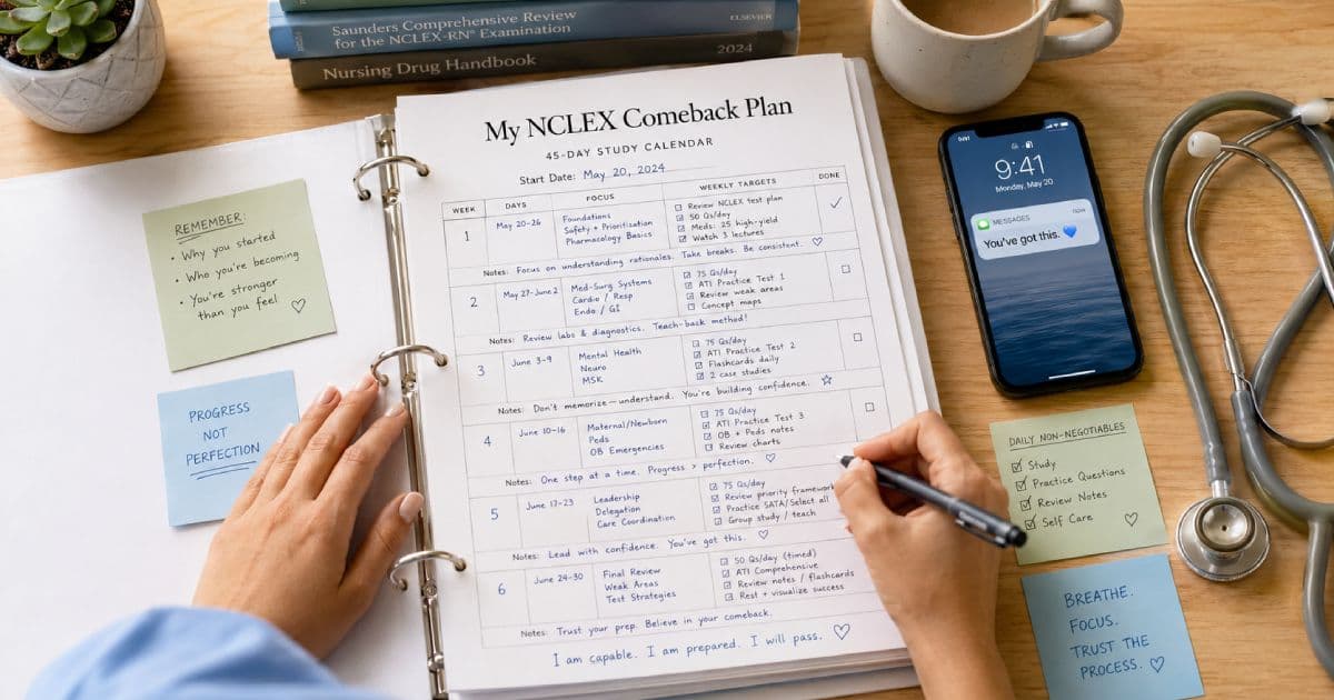 Failed the NCLEX? Retake Plan, Timeline, and What to Do Next