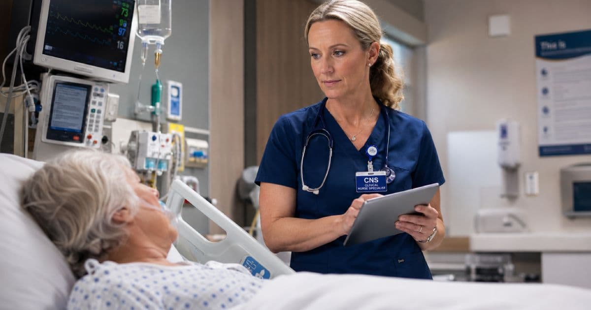 Nurse in clinical setting representing the Clinical Nurse Specialist APRN role